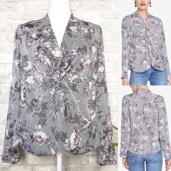 rachel roy twisted high low top